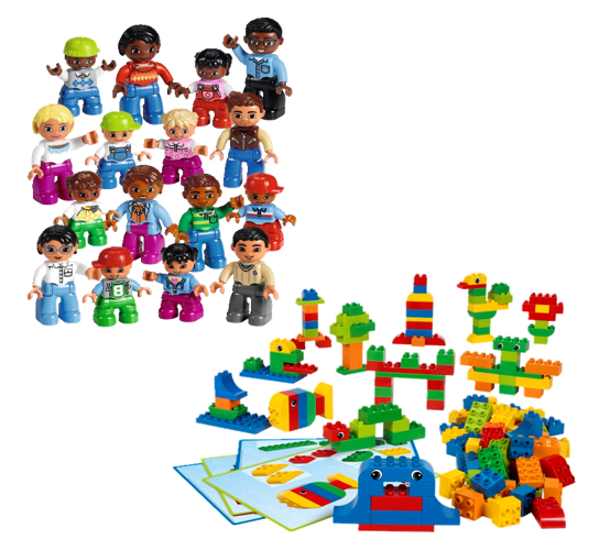 LEGO Education Creative LEGO DUPLO Brick Set 45011 World People Set Duck Learning