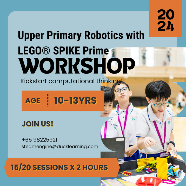 Upper Primary Robotics LEGO® SPIKE Prime Workshop | Competition Training - STEAM ENGINE