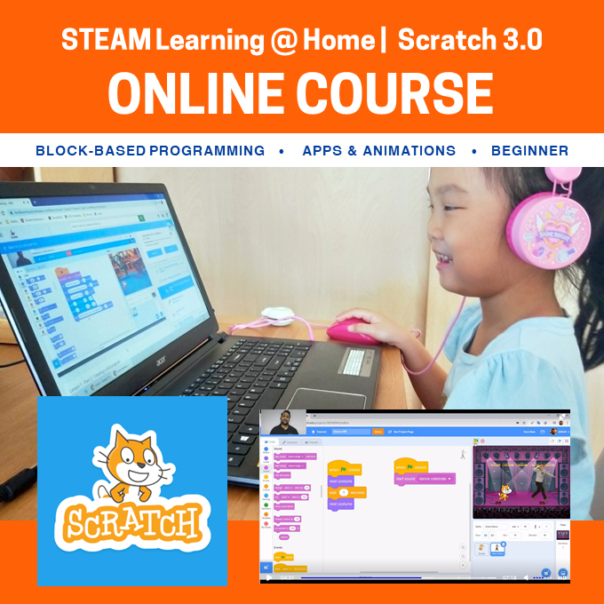 Coding with Scratch 3.0 Beginner Online Course